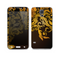 The Gold Floral Vector Pattern on Black Skin For the Samsung Galaxy S5