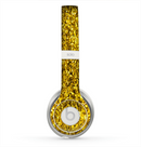 The Gold Glimmer Skin for the Beats by Dre Solo 2 Headphones