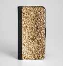 The Gold Glimmer V2 Ink-Fuzed Leather Folding Wallet Case for the iPhone 6/6s, 6/6s Plus, 5/5s and 5c