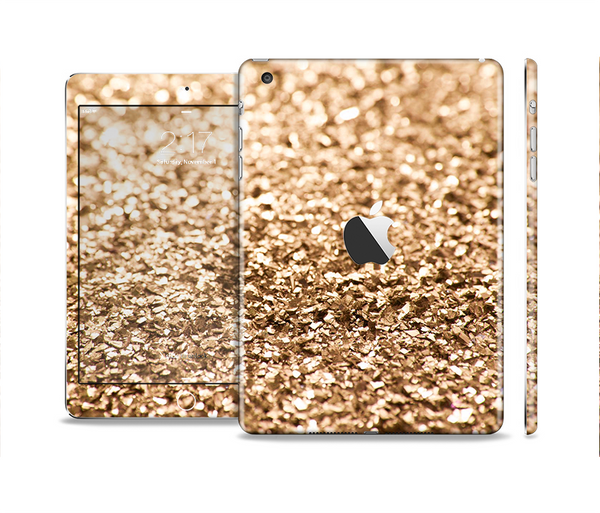 The Gold Glimmer V2 Skin Set for the Apple iPad Mini 4