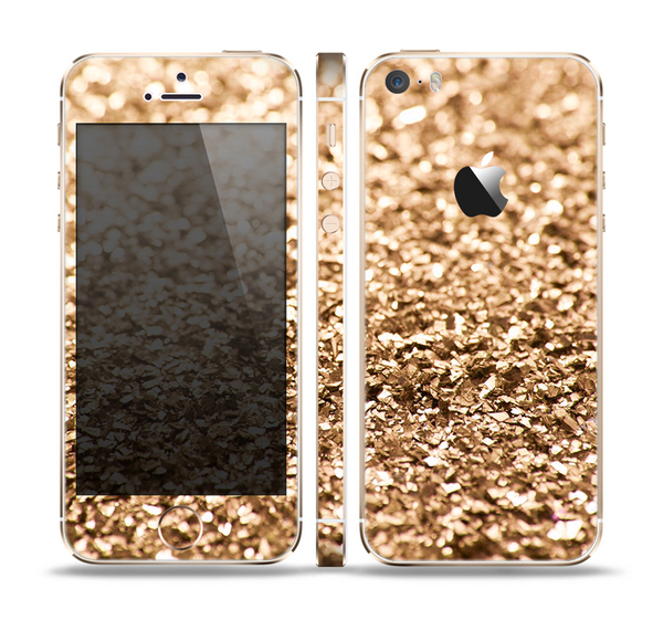 The Gold Glimmer V2 Skin Set for the Apple iPhone 5s