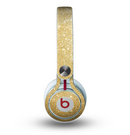 The Gold Glitter Ultra Metallic Skin for the Beats by Dre Mixr Headphones