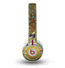The Gold Hearts and Confetti Pattern Skin for the Beats by Dre Mixr Headphones