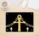 The Gold Linking Chain Anchor Skin Kit for the 12" Apple MacBook (A1534)