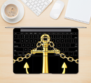 The Gold Linking Chain Anchor Skin Kit for the 12" Apple MacBook (A1534)