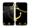 The Gold Linking Chain Anchor Skin for the Apple iPhone 4-4s