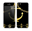 The Gold Linking Chain Anchor Skin for the Apple iPhone 5s