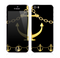 The Gold Linking Chain Anchor Skin for the Apple iPhone 5s