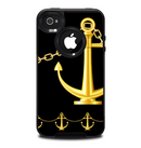 The Gold Linking Chain Anchor Skin for the iPhone 4-4s OtterBox Commuter Case