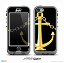 The Gold Linking Chain Anchor Skin for the iPhone 5c nüüd LifeProof Case
