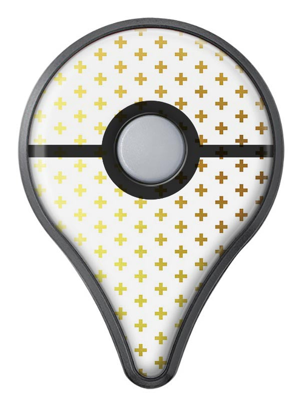 The Gold Mirco Cross Pattern Pokémon GO Plus Vinyl Protective Decal Skin Kit