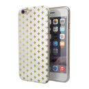 The Gold Mirco Cross Pattern iPhone 6/6s or 6/6s Plus 2-Piece Hybrid INK-Fuzed Case