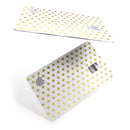 The Gold Mirco Cross Pattern - Premium Protective Decal Skin-Kit for the Apple Credit Card