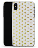 The Gold Mirco Cross Pattern - iPhone X Clipit Case