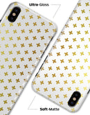 The Gold Mirco Cross Pattern - iPhone X Clipit Case