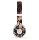 The Gold & Pink Abstract Vector Butterflies Skin for the Beats by Dre Solo 2 Headphones
