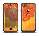 The Gold & Red Abstract Seamless Pattern Apple iPhone 6 LifeProof Fre Case Skin Set