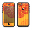 The Gold & Red Abstract Seamless Pattern Apple iPhone 6/6s LifeProof Fre Case Skin Set