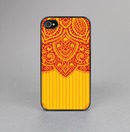 The Gold & Red Abstract Seamless Pattern Skin-Sert for the Apple iPhone 4-4s Skin-Sert Case