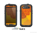 The Gold & Red Abstract Seamless Pattern Skin For The Samsung Galaxy S3 LifeProof Case
