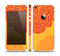 The Gold & Red Abstract Seamless Pattern Skin Set for the Apple iPhone 5s