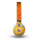 The Gold & Red Abstract Seamless Pattern Skin for the Beats by Dre Mixr Headphones