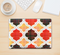 The Gold & Red Abstract Seamless Pattern V5 Skin Kit for the 12" Apple MacBook (A1534)