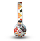 The Gold & Red Abstract Seamless Pattern V5 Skin for the Beats by Dre Mixr Headphones
