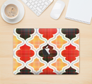The Gold & Red Abstract Seamless Pattern V5 Skin Kit for the 12" Apple MacBook (A1534)