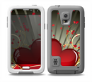 The Gold Ribbon Love Hearts Skin for the Samsung Galaxy S5 frē LifeProof Case