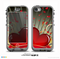 The Gold Ribbon Love Hearts Skin for the iPhone 5c nüüd LifeProof Case
