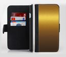 The Gold Shimmer Surface Ink-Fuzed Leather Folding Wallet Credit-Card Case for the Apple iPhone 6/6s, 6/6s Plus, 5/5s and 5c