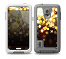 The Gold Unfocused Orbs of Light Skin for the Samsung Galaxy S5 frē LifeProof Case