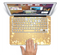 The Gold Unfocused Sparkles Skin Set for the Apple MacBook Pro 13"   (A1278)