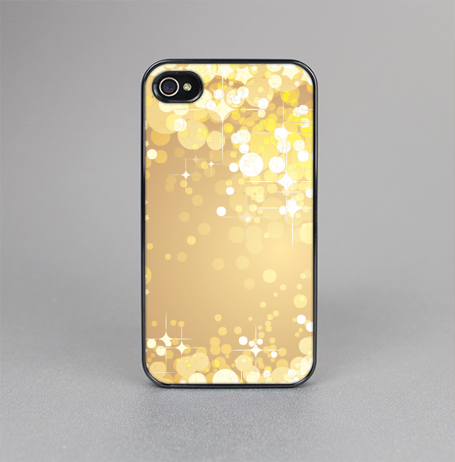 The Gold Unfocused Sparkles Skin-Sert for the Apple iPhone 4-4s Skin-Sert Case