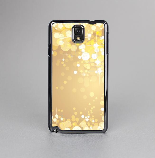 The Gold Unfocused Sparkles Skin-Sert Case for the Samsung Galaxy Note 3