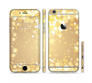 The Gold Unfocused Sparkles Sectioned Skin Series for the Apple iPhone 6s Plus