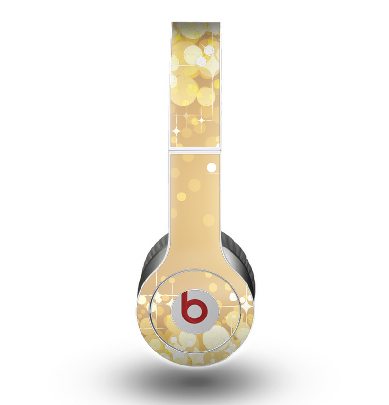 The Gold Unfocused Sparkles Skin for the Beats by Dre Original Solo-Solo HD Headphones