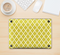 The Gold & White Seamless Morocan Pattern Skin Kit for the 12" Apple MacBook (A1534)