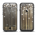 The Gold & White Shimmer Strips Apple iPhone 6/6s LifeProof Fre Case Skin Set