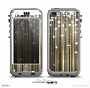 The Gold & White Shimmer Strips Skin for the iPhone 5c nüüd LifeProof Case