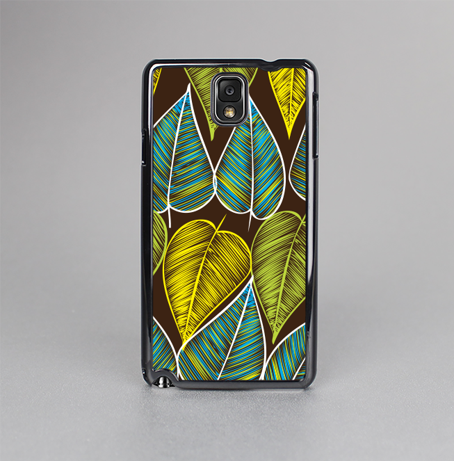 The Gold & Yellow Seamless Leaves Illustration Skin-Sert Case for the Samsung Galaxy Note 3