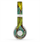 The Gold & Yellow Seamless Leaves Illustration Skin for the Beats by Dre Solo 2 Headphones