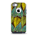The Gold & Yellow Seamless Leaves Illustration Skin for the iPhone 5c OtterBox Commuter Case