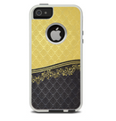 The Gold and Black Luxury Pattern Skin For The iPhone 5-5s Otterbox Commuter Case