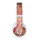 The Gold and Red Paisley Pattern Skin for the Beats by Dre Studio (2013+ Version) Headphones