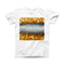 The Gold and Silver Unfocused Orbs of Glowing Light ink-Fuzed Front Spot Graphic Unisex Soft-Fitted Tee Shirt