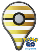 The Gold and White Horizontal Stripes Pokémon GO Plus Vinyl Protective Decal Skin Kit
