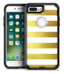 The Gold and White Horizontal Stripes - iPhone 7 Plus/8 Plus OtterBox Case & Skin Kits