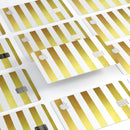 The Gold and White Horizontal Stripes - Premium Protective Decal Skin-Kit for the Apple Credit Card